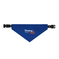 Clip-on Pet Bandana — "Sharing the Love" Blue Dog & Cat Collar Accessory