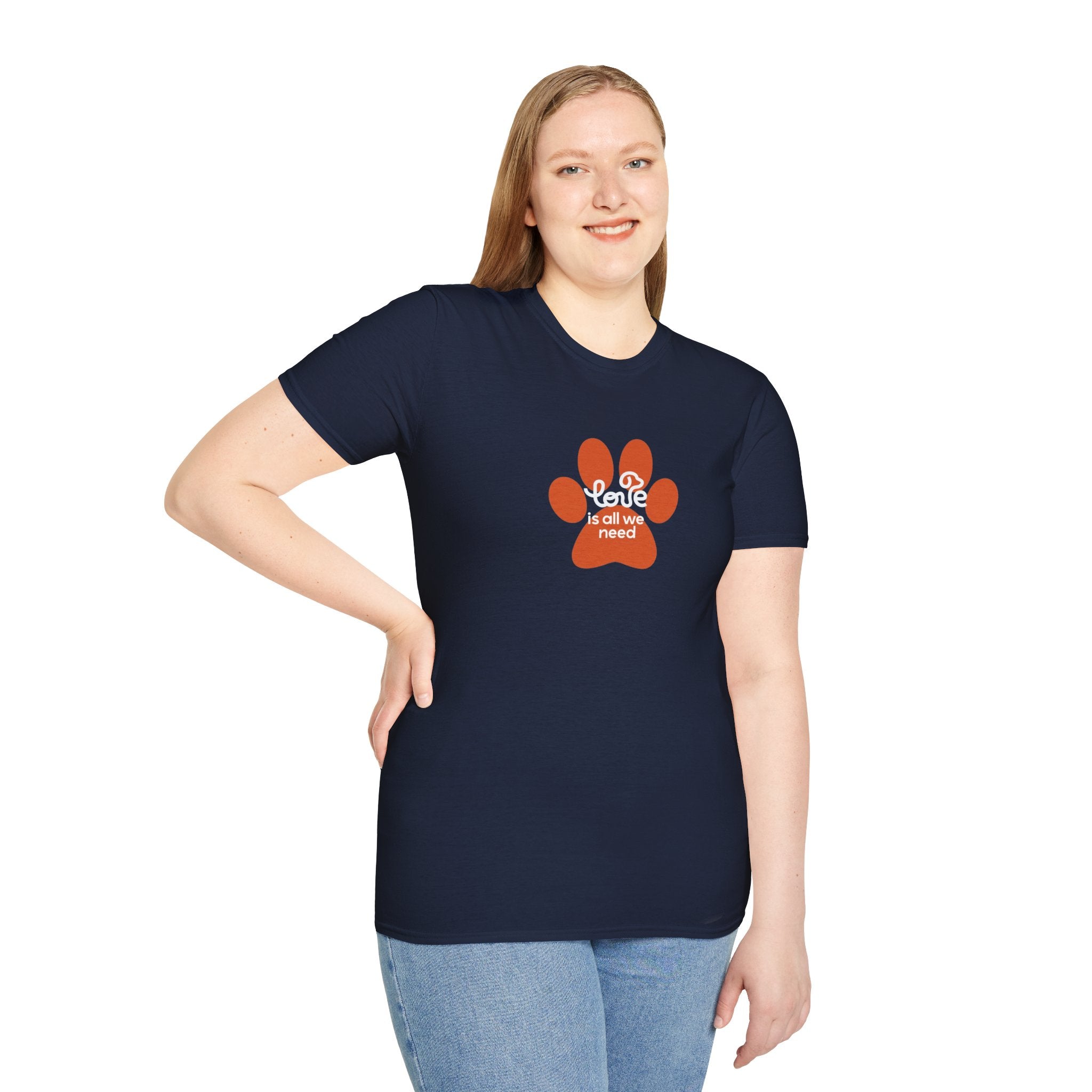 Paw Print “Love is All We Need” T-Shirt