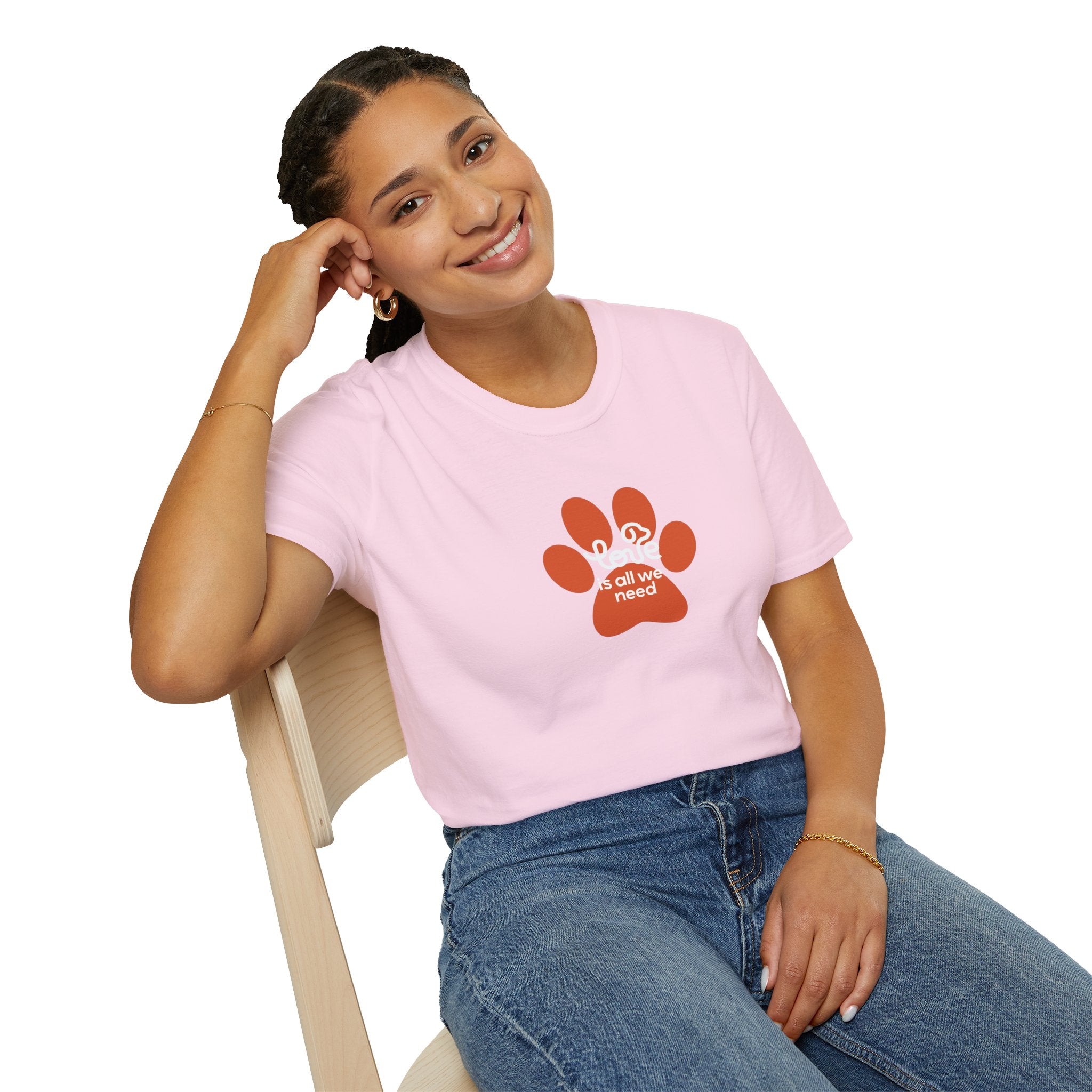 Paw Print “Love is All We Need” T-Shirt