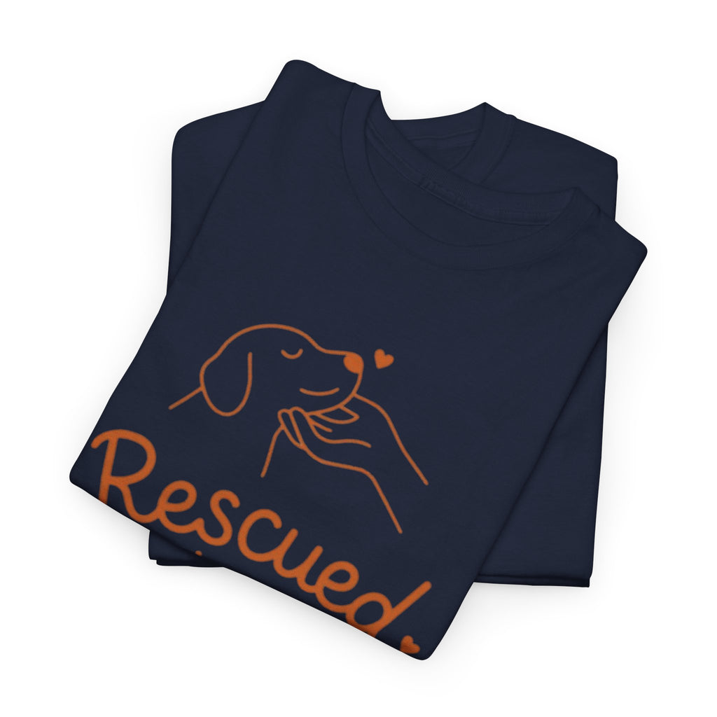 Rescued Is My Favorite Breed T-Shirt — Dog Rescue Adoption Shirt