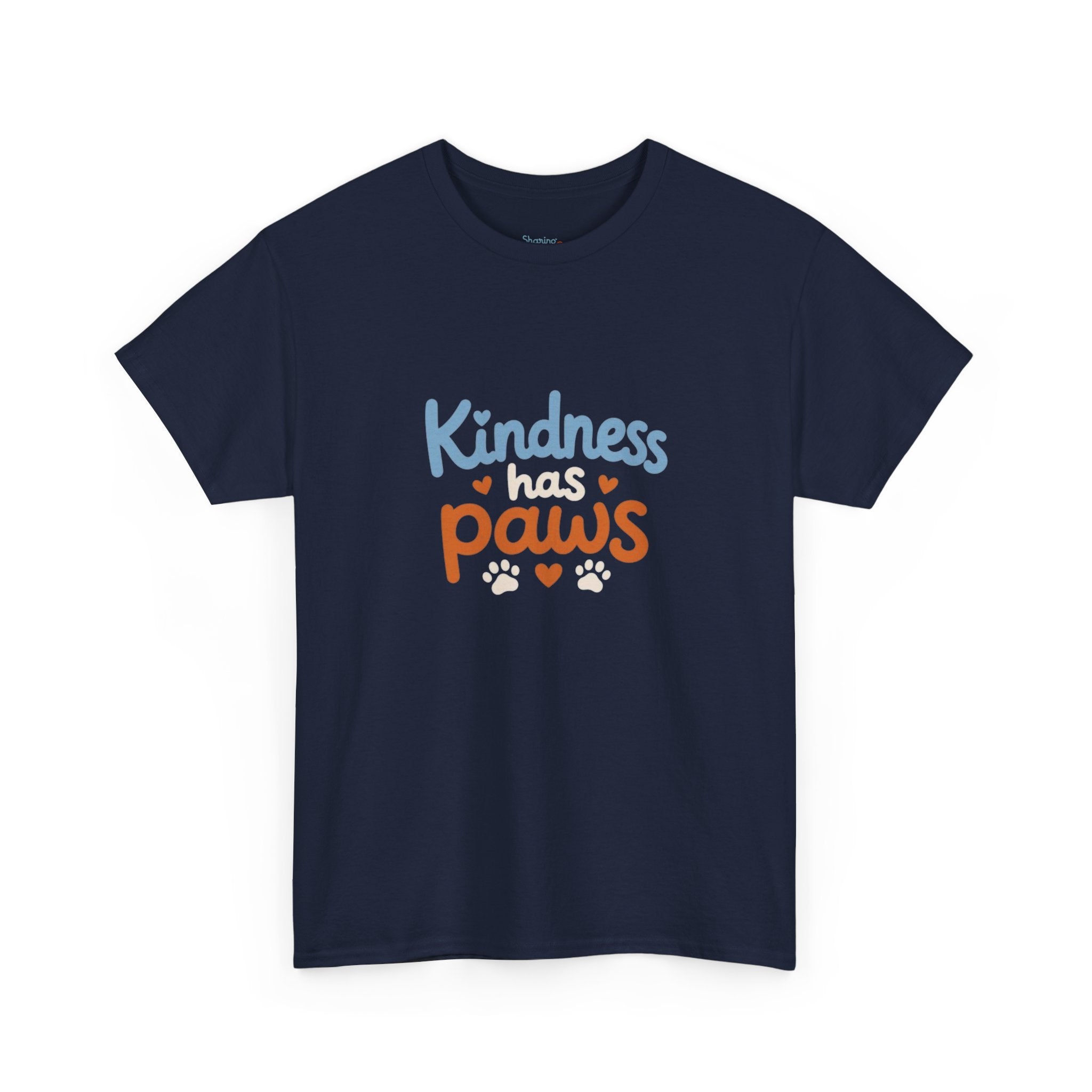 Kindness Has Paws T-Shirt — Cute Paw Print Animal Rescue Tee