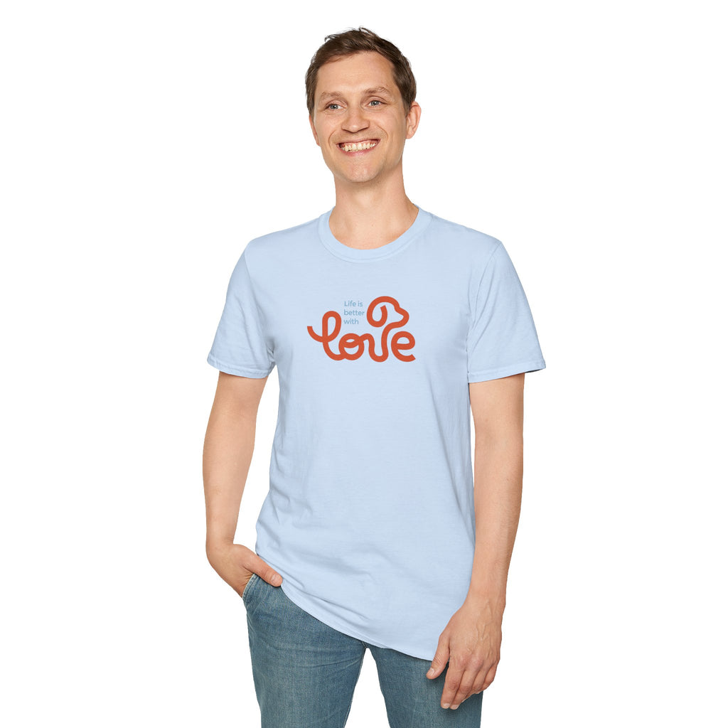 Unisex Sharing Love T-Shirt (Life is better with Love)
