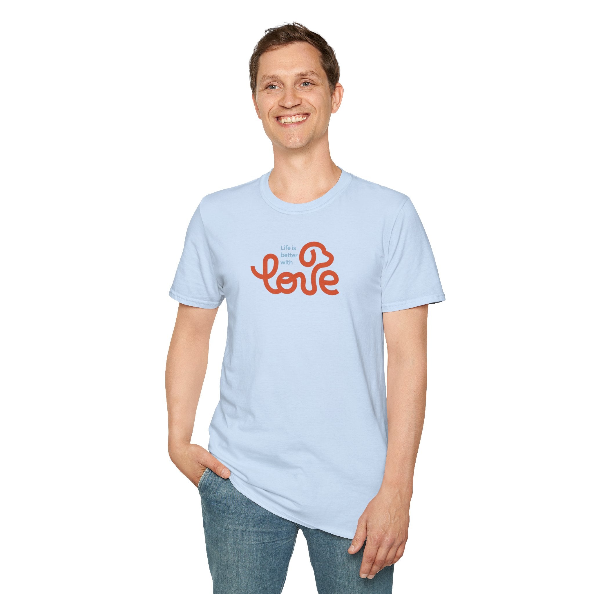 Unisex Sharing Love T-Shirt (Life is better with Love)