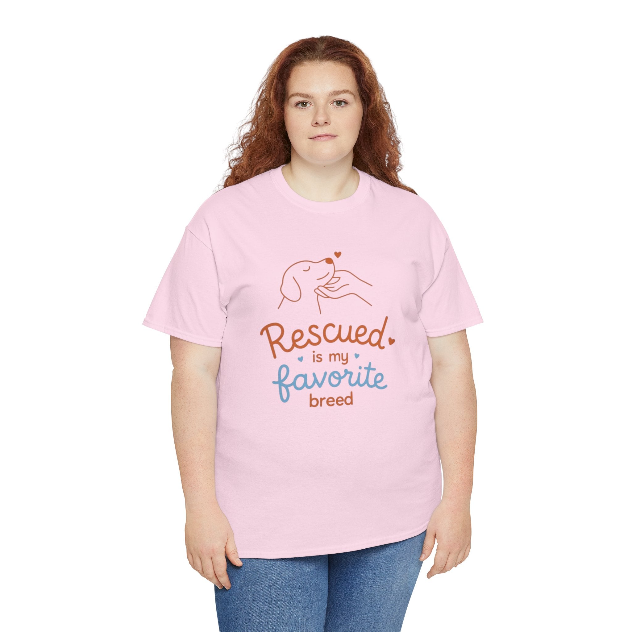 Rescued Is My Favorite Breed T-Shirt — Dog Rescue Adoption Shirt