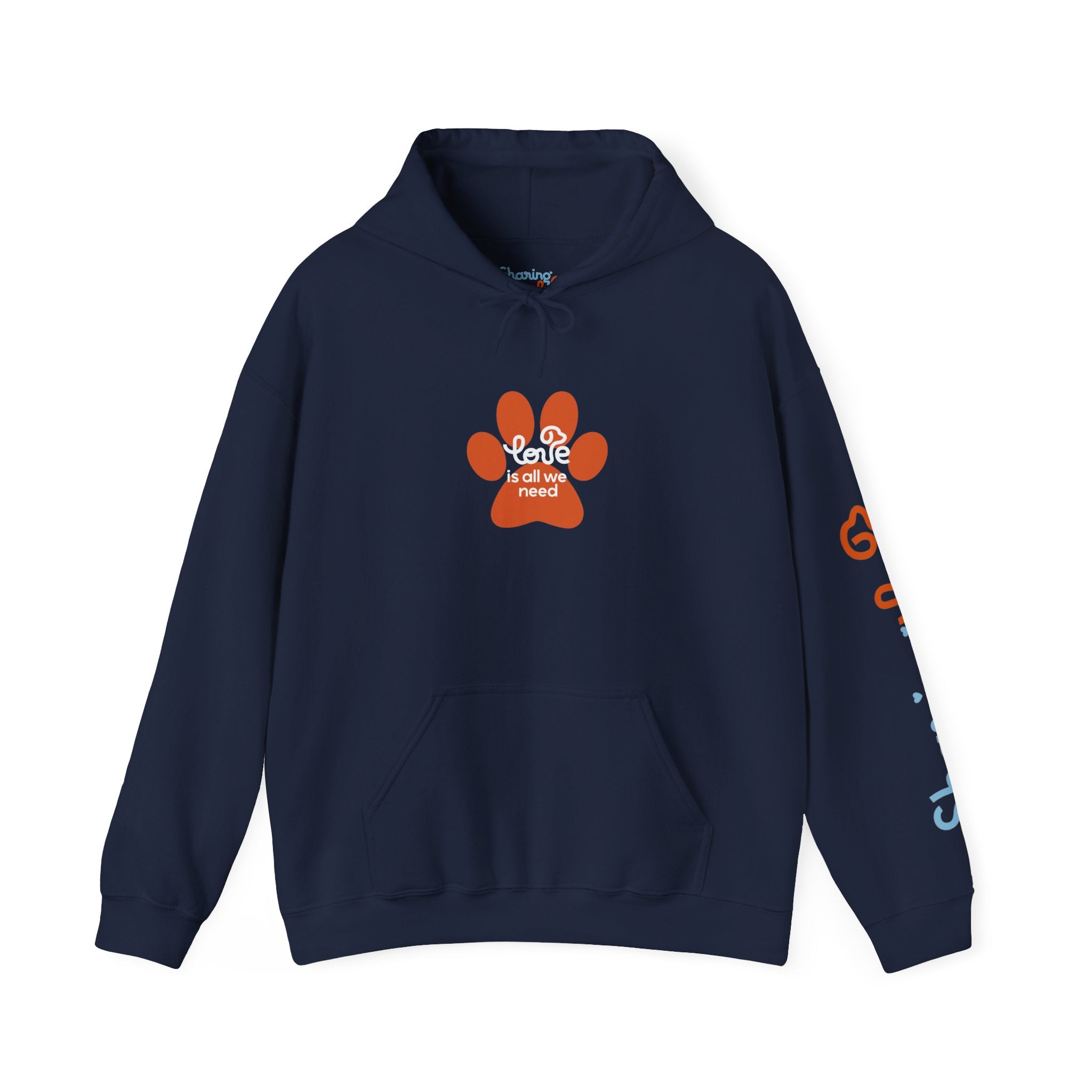 Unisex Sharing Love Hooded Sweatshirt