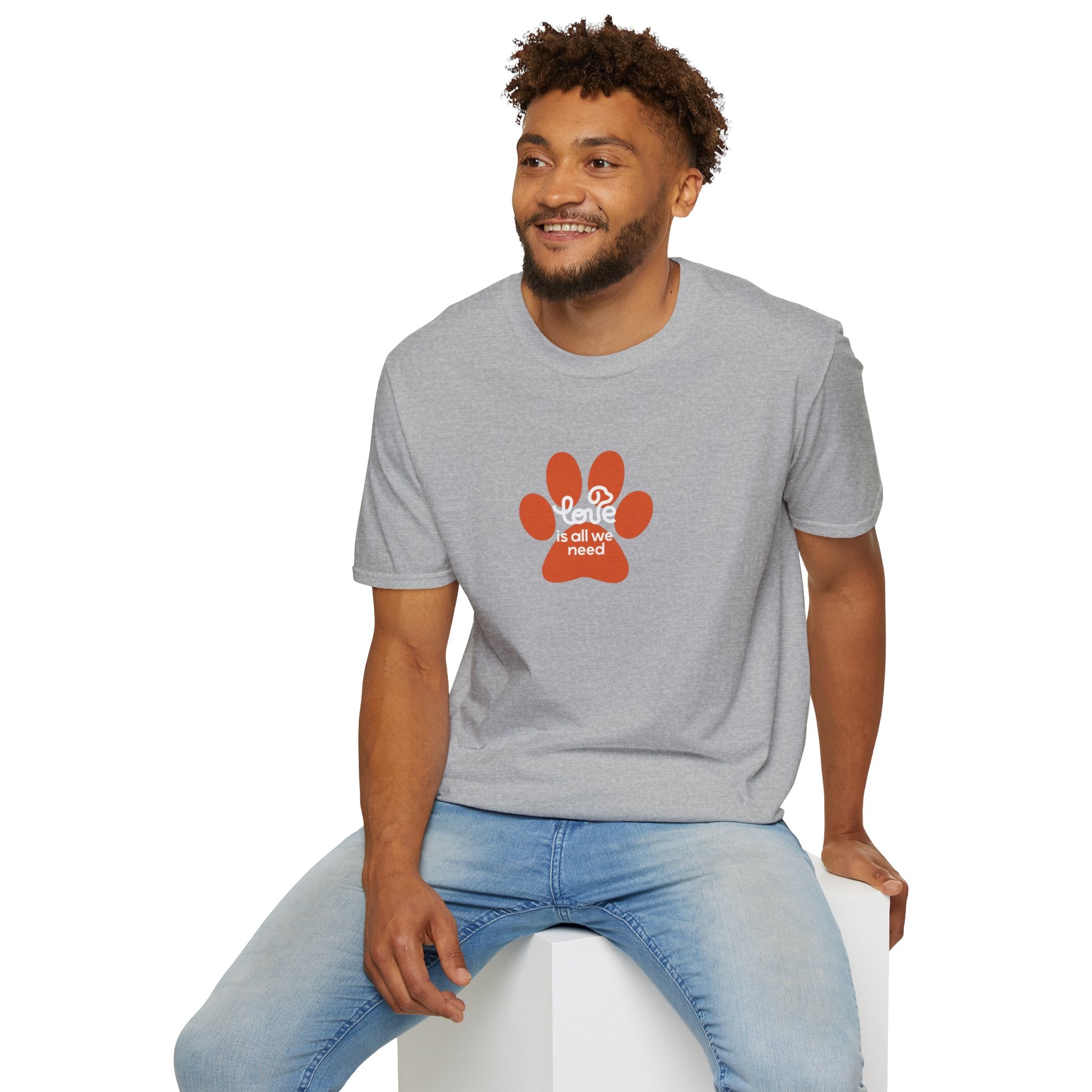 Paw Print “Love is All We Need” T-Shirt