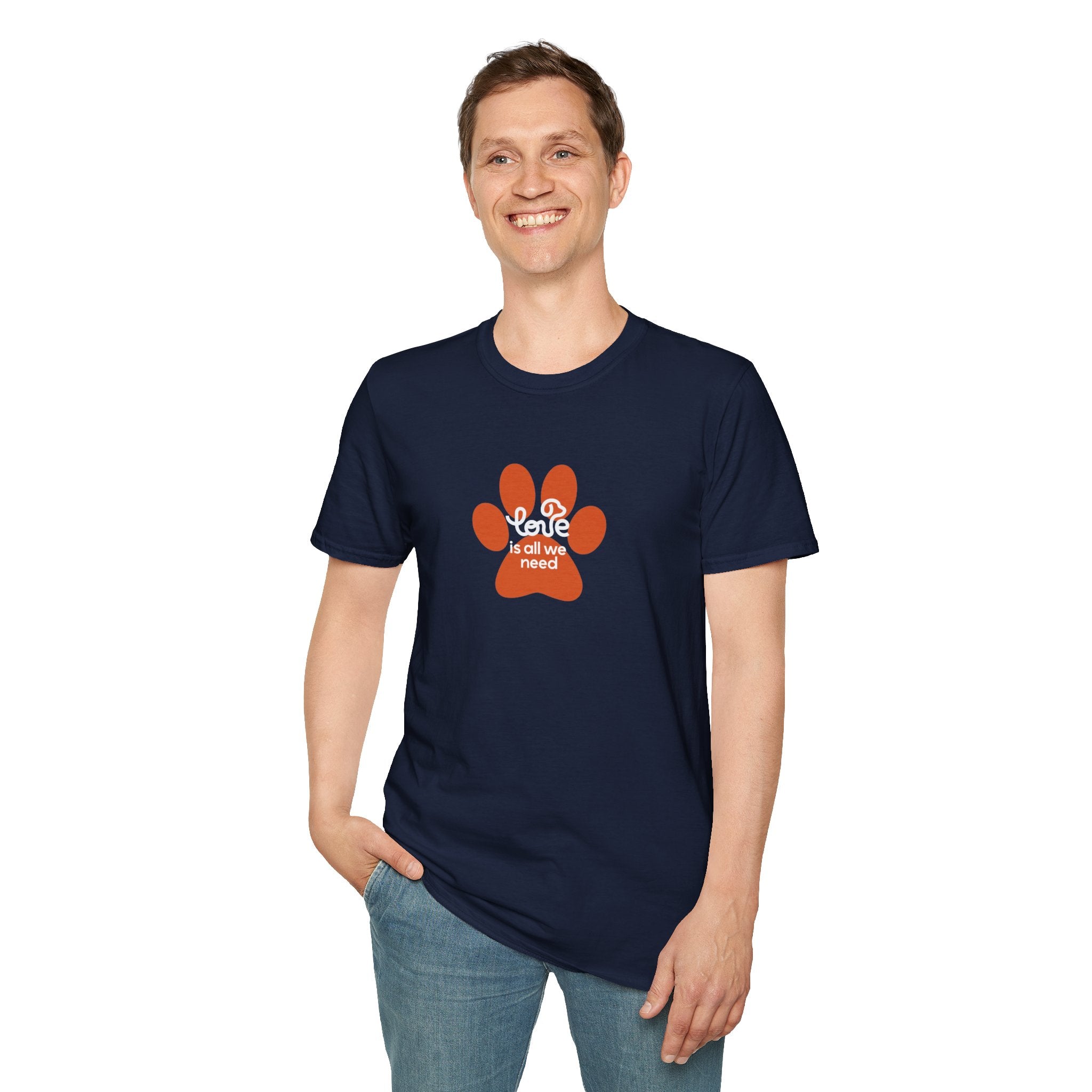 Paw Print “Love is All We Need” T-Shirt
