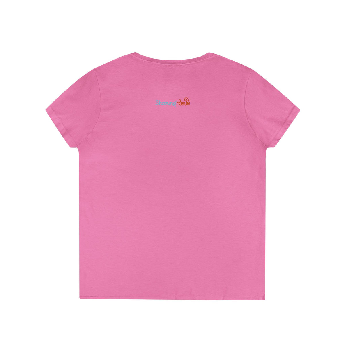 Ladies' V-Neck T-Shirt — Cute Halloween Dog Tee “Sit. Stay. Spook.”