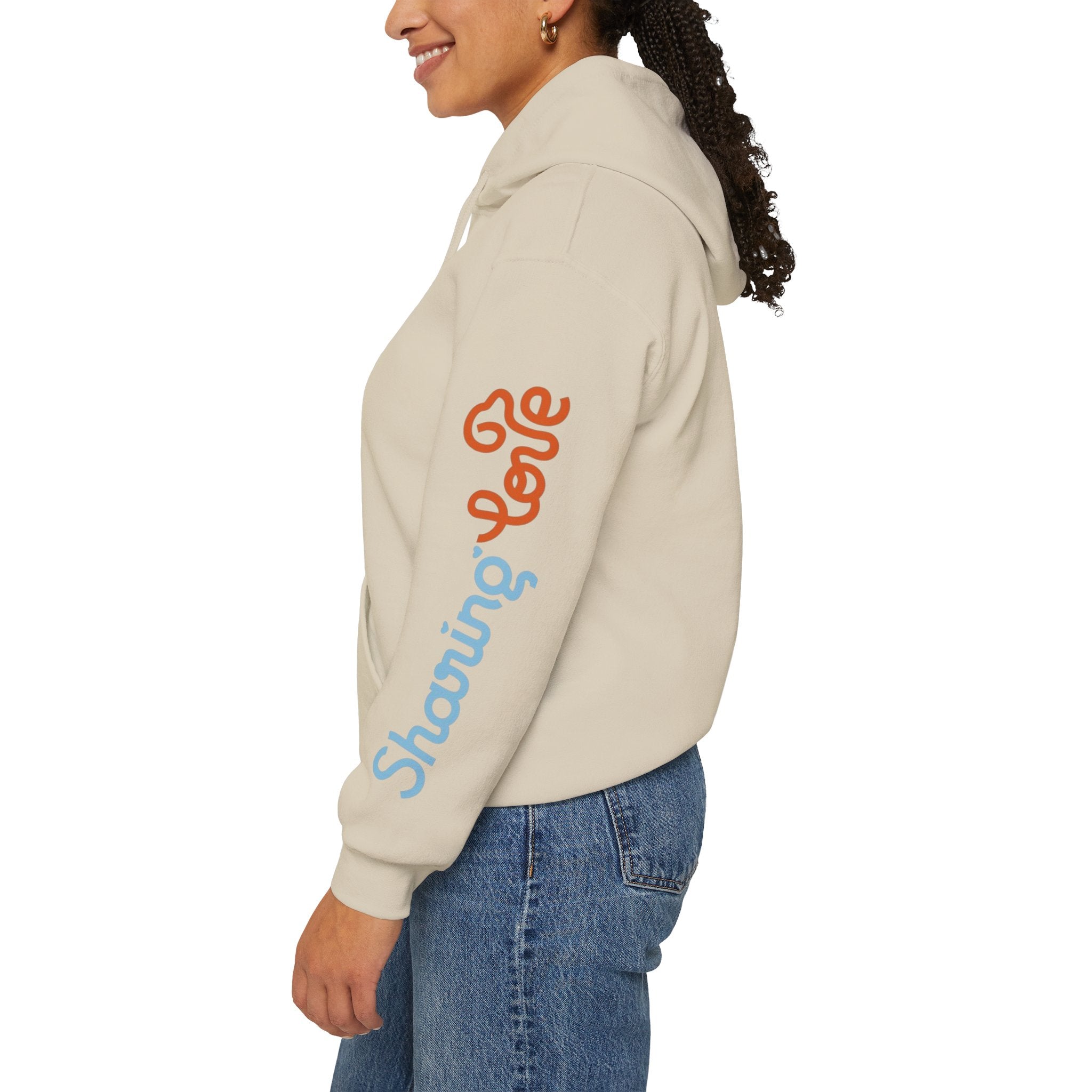 Unisex Sharing Love Hooded Sweatshirt