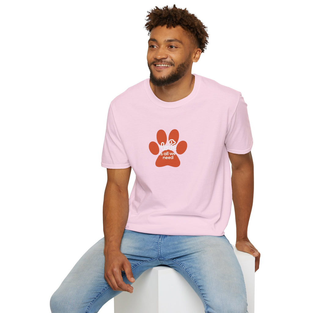 Paw Print “Love is All We Need” T-Shirt