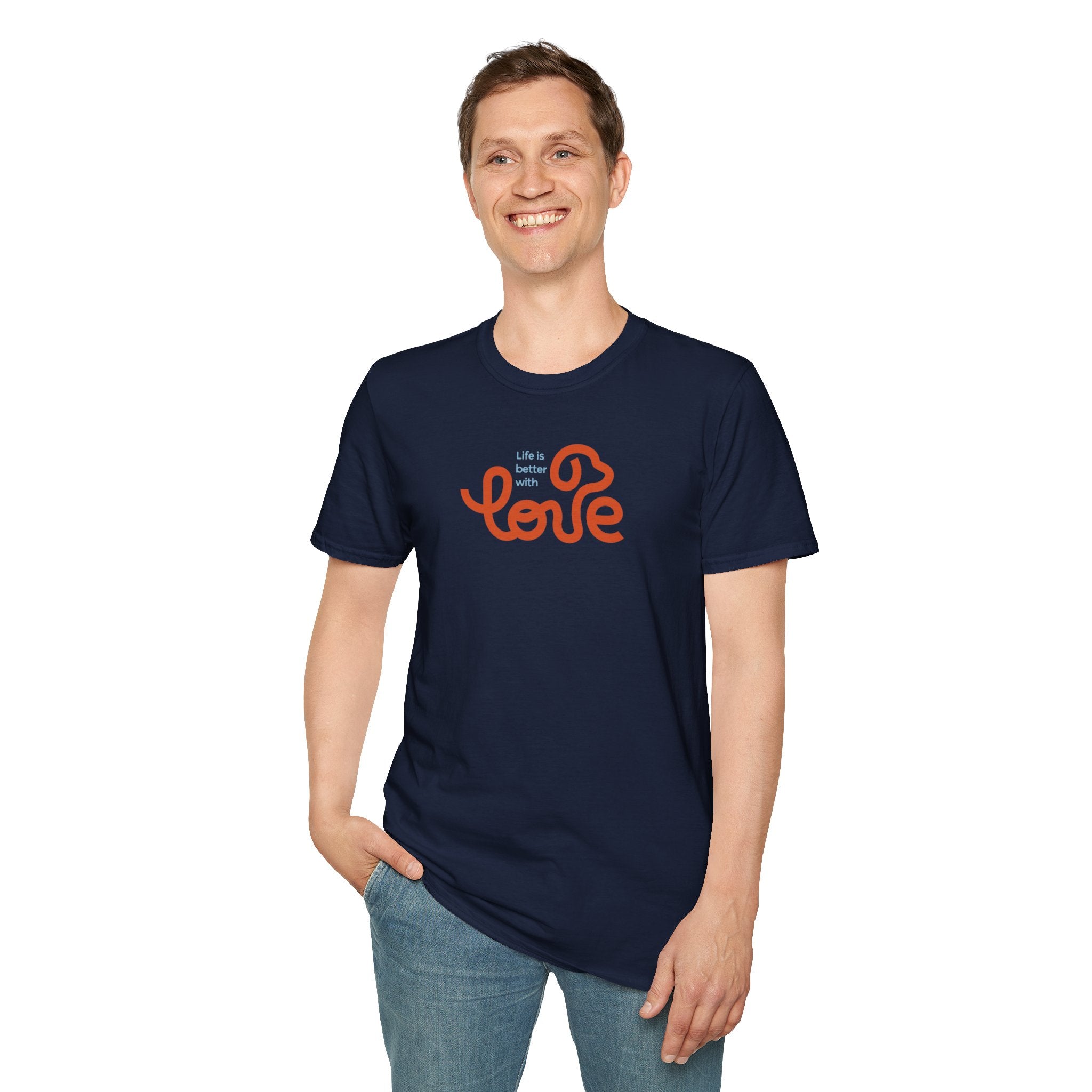Unisex Sharing Love T-Shirt (Life is better with Love)