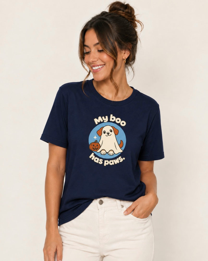 My Boo Has Paws Tee - Cute Halloween Puppy T-Shirt