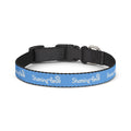 Clip-on Pet Collar — Blue “Sharing Love” Adjustable Dog Collar for Small to Large Dogs