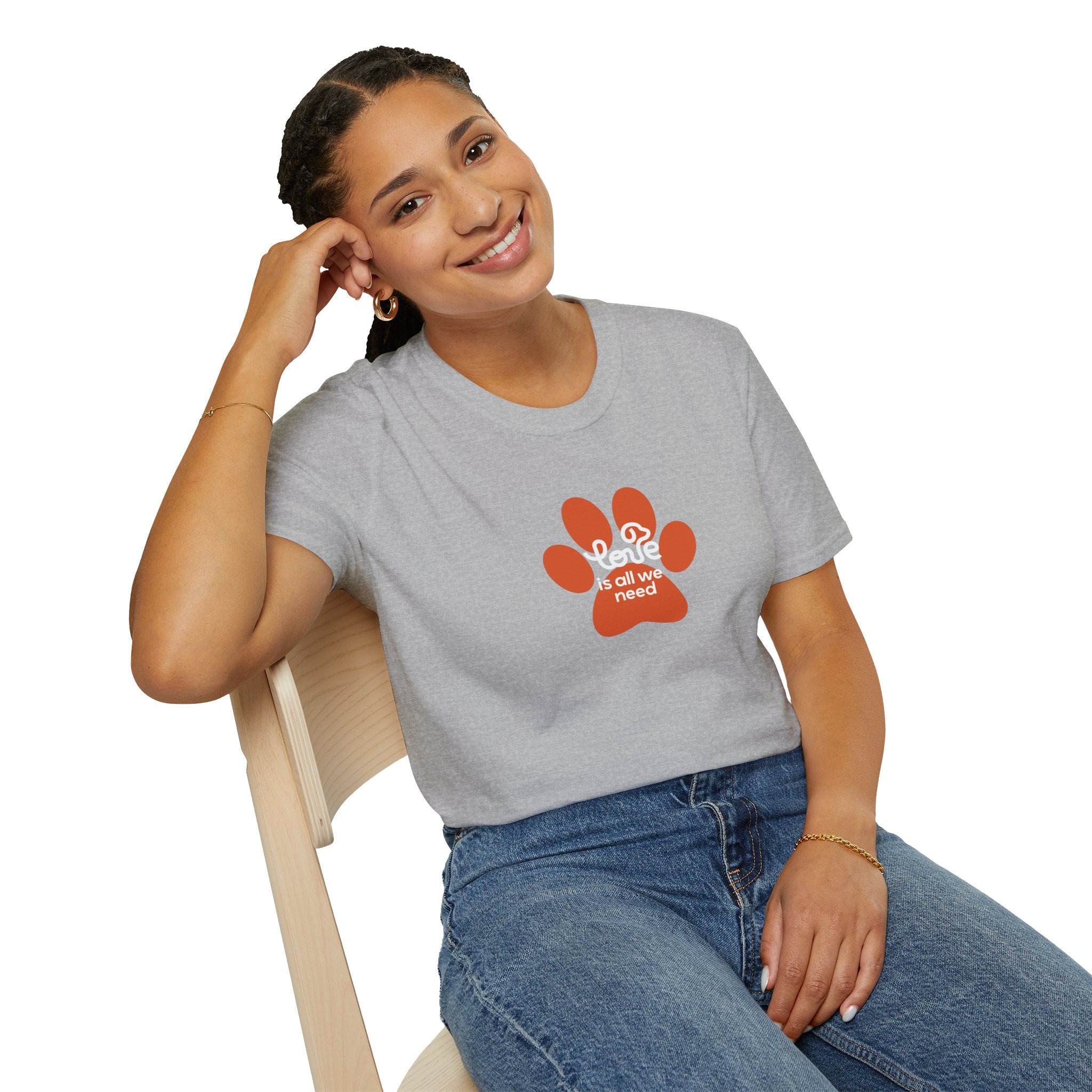 Paw Print “Love is All We Need” T-Shirt