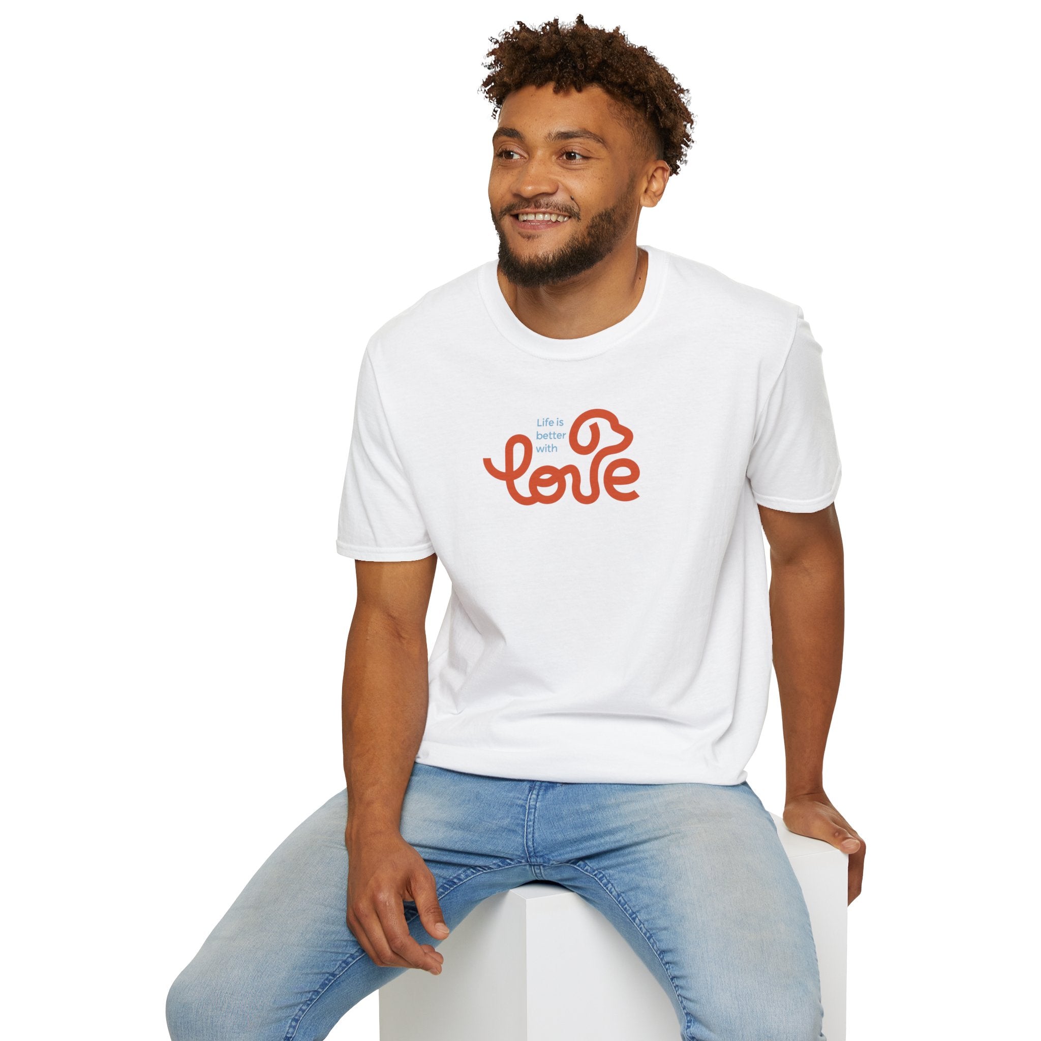 Unisex Sharing Love T-Shirt (Life is better with Love)