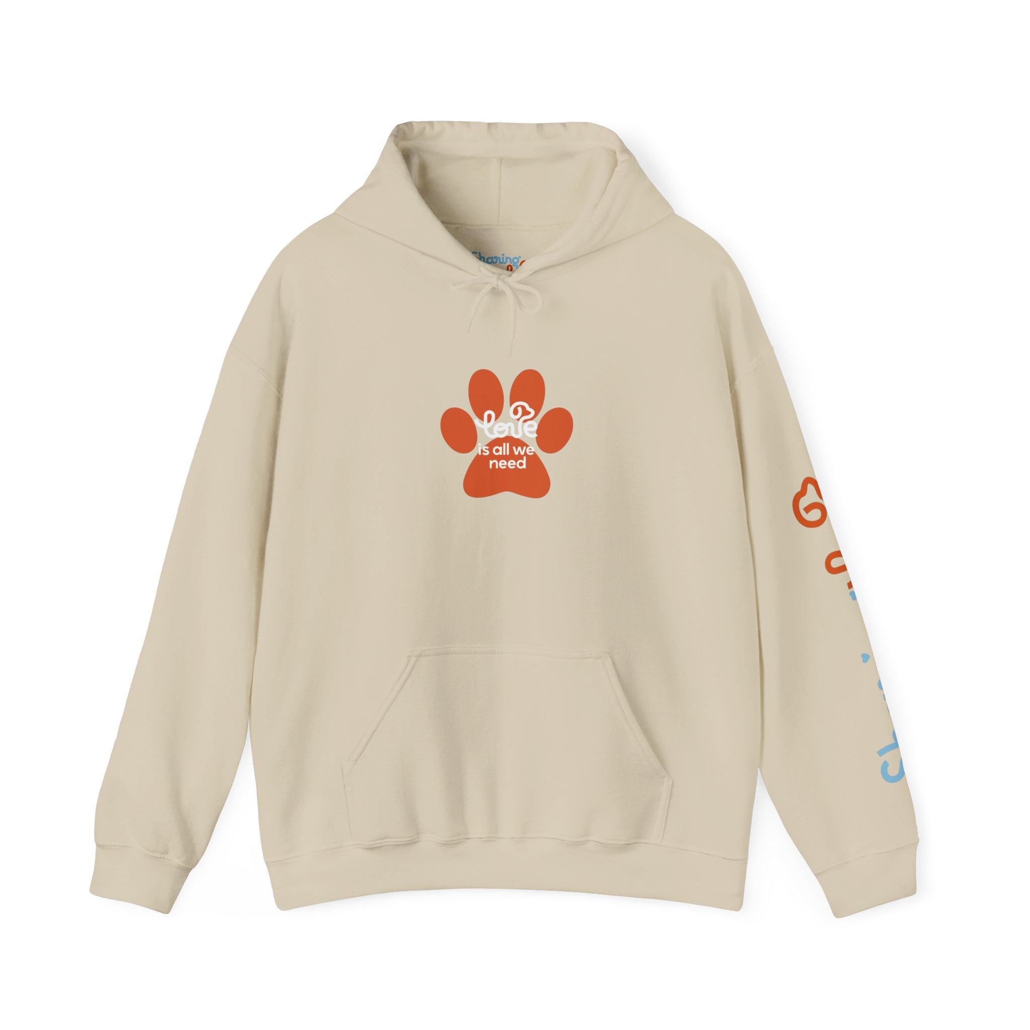 Unisex Sharing Love Hooded Sweatshirt