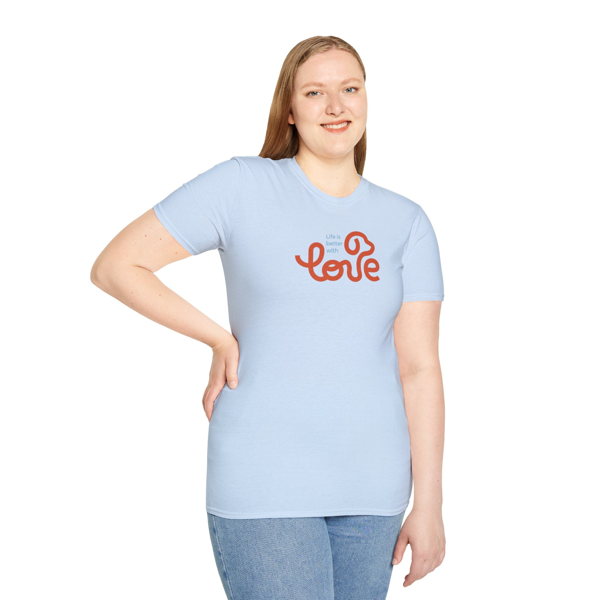 Unisex Sharing Love T-Shirt (Life is better with Love)