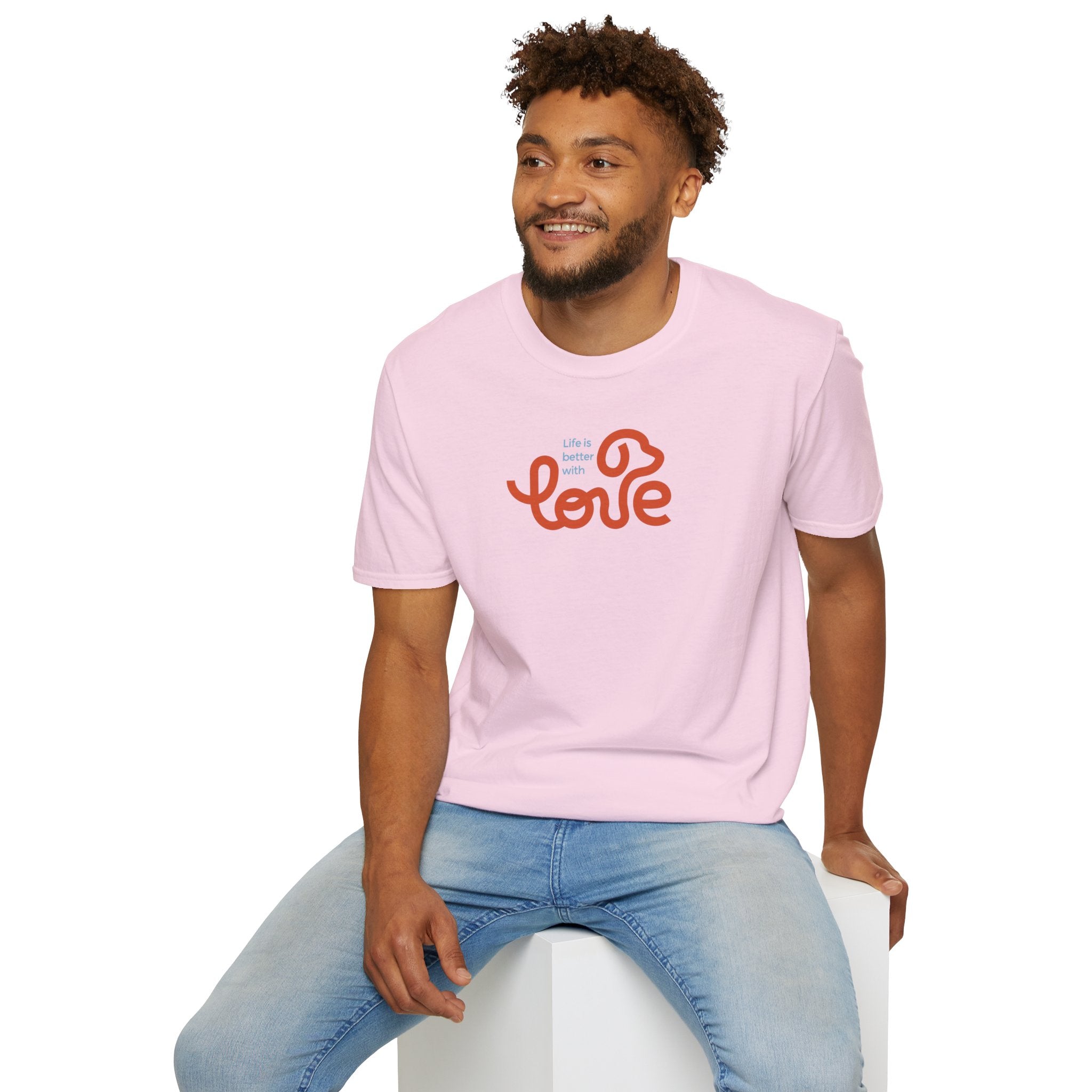 Unisex Sharing Love T-Shirt (Life is better with Love)