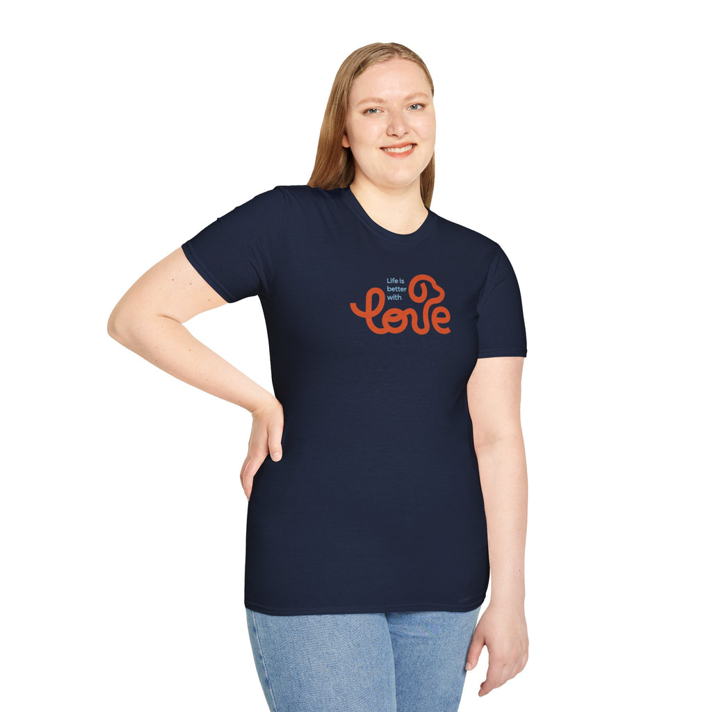 Unisex Sharing Love T-Shirt (Life is better with Love)
