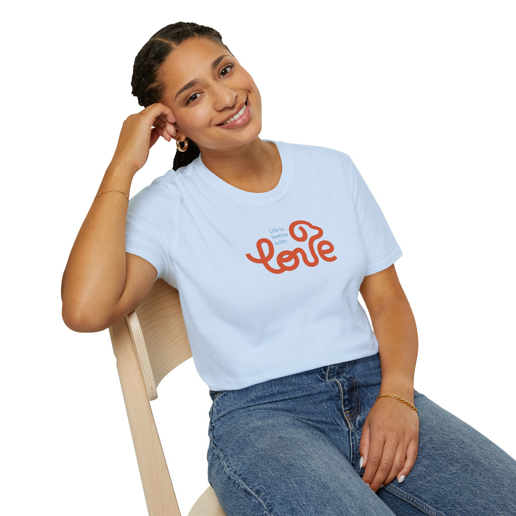 Unisex Sharing Love T-Shirt (Life is better with Love)